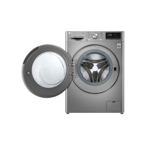 LG غسالة أتوماتيك 10.5 ك فتحة امامية فضي - Image 2