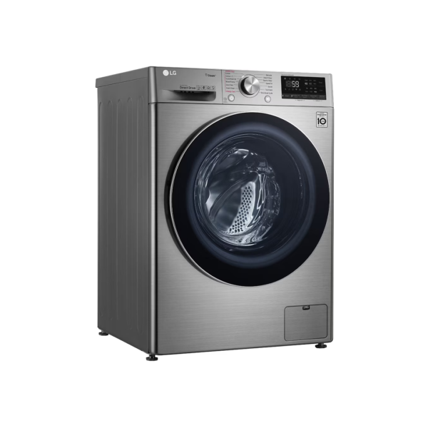 LG غسالة أتوماتيك 10.5 ك فتحة امامية فضي - Image 9