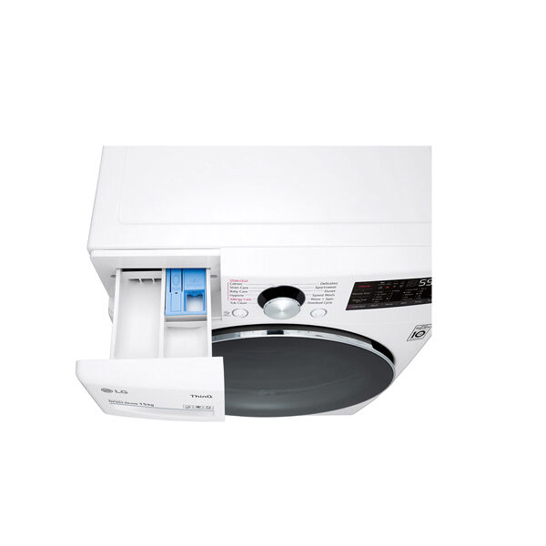 ⁦غسالة اتوماتيك فرنت لود15ك ابيض LG -WF1510WHT⁩ - الصورة ⁦3⁩