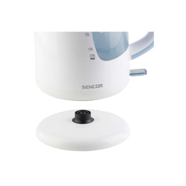 ⁦غلاية ماء سينكور 2.5 لتر ابيض بلاستيك-SWK 2510WH⁩ - الصورة ⁦8⁩