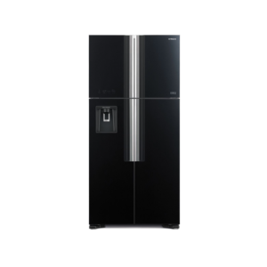 ثلاجة هيتاشي 4ابواب اسود زجاج 19.4 قدم-R-W660PS7 GBK