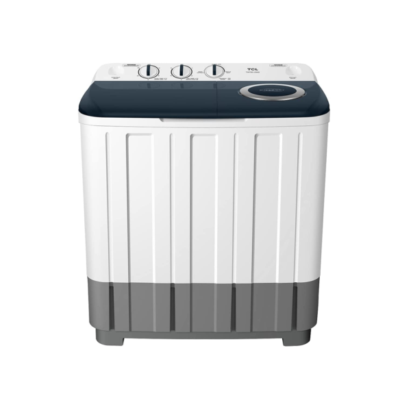 TCL غسالة حوضين 8ك ابيض-TWT85-286S