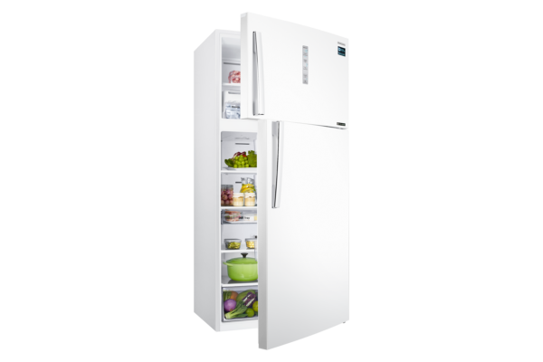 ⁦ثلاجة سامسونج بنظام Twin Cooling، سعة 620 لترًا - RT62K7030WWB⁩ - الصورة ⁦4⁩