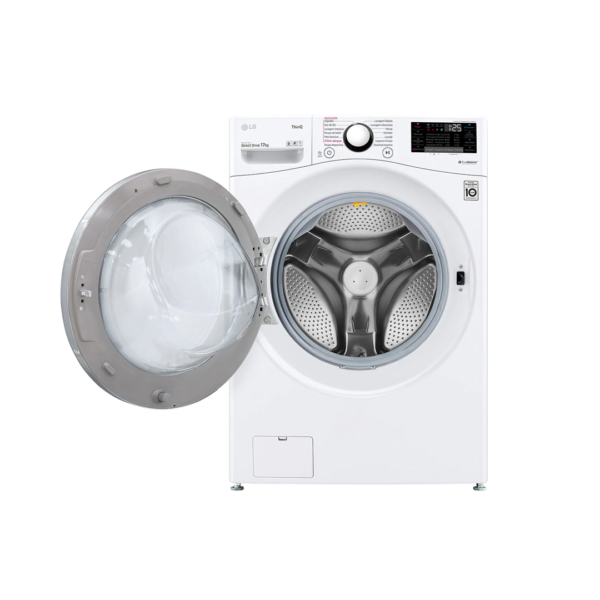 ⁦LGغسالة امامية 17 كجم ابيض-WF1711WHT⁩ - الصورة ⁦2⁩