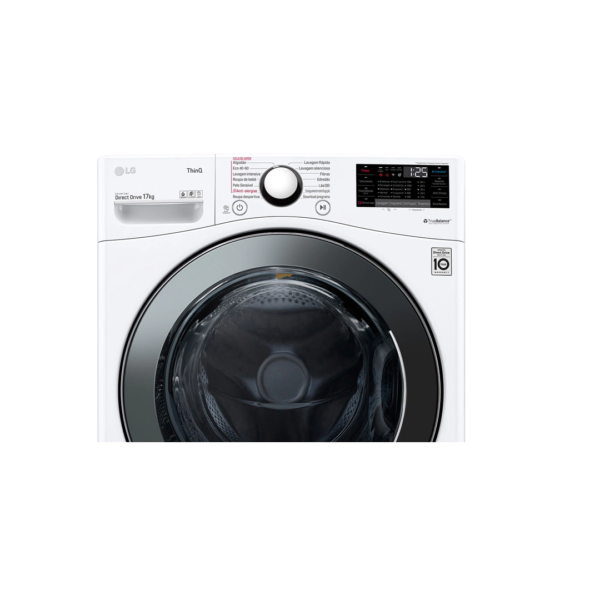 ⁦LGغسالة امامية 17 كجم ابيض-WF1711WHT⁩ - الصورة ⁦3⁩