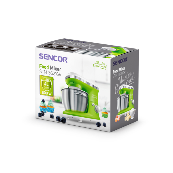 ⁦عجانه ومحضره طعام سينكور 4 لتر 600 وات 6 سرعات اخضر-STM3621GR⁩ - الصورة ⁦5⁩