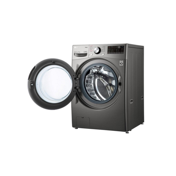 ⁦غسالة اتوماتيك فرنت لود15ك استيل LG-WF1510XMT⁩ - الصورة ⁦5⁩