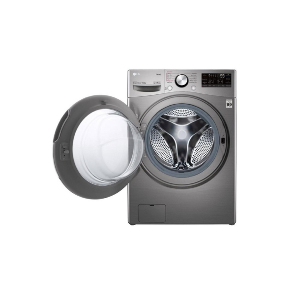 ⁦غسالة اتوماتيك فرنت لود15ك استيل LG-WF1510XMT⁩ - الصورة ⁦7⁩