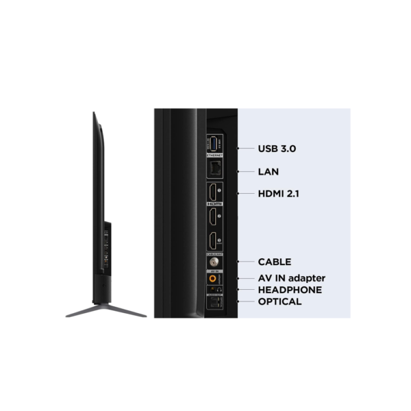 ⁦تليفزيون 50 بوصة QLED UHD TCL-50C645⁩ - الصورة ⁦3⁩