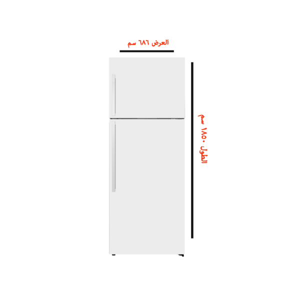 ⁦ثلاجة ميرال 466 لتر ابيض انفرتر-MRF-461TMW⁩ - الصورة ⁦2⁩