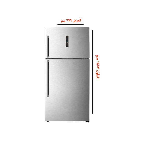 ⁦ثلاجة ميرال 564 لتر فضي انفرتر-MRF-565TMS⁩ - الصورة ⁦2⁩