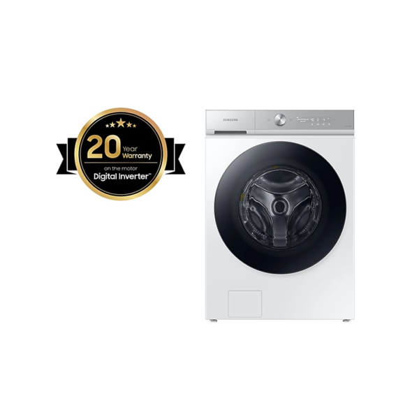 غسالة سامسونج تعبئة أمامية 21 كيلو ابيض-WD21B6400KW/YL