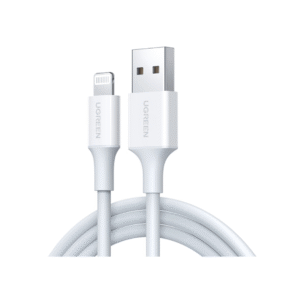 سلك شاحن معتمد من ابل يوجرين USB إلى آيفون بطول 2 م - أبيض-Z.22327.17451607101472394