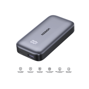 شاحن متنقل بسعة 10000MAH بقوة 30W مع شاشة رقمية بتقنية Nexode - من يوجرين - ابيض