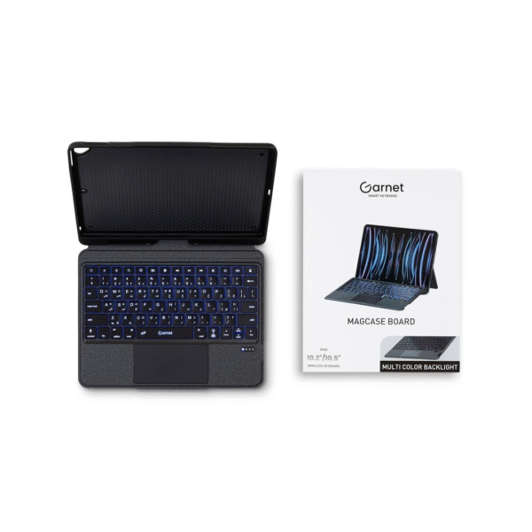 قارنت-كیبورد لاسلكي MAGCASE BOARD كیبورد مختلف یحتوي على ماوس لاسلكیة مدمجة مع إضاءة في لوحة المفاتیح لاجهزة ايباد- 13Air(2024)-Z.22327.6347116000000006743