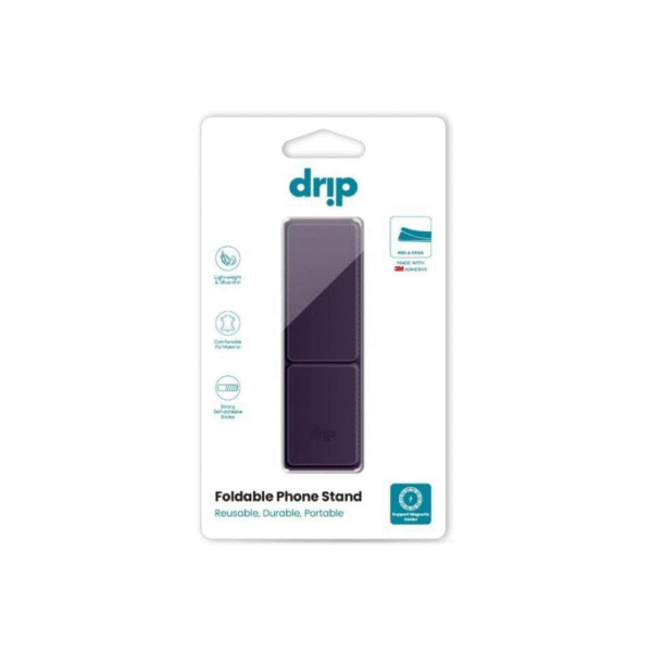 مسكة دريب Drip Foldable حامل هاتف مغناطيسي قابل للطي - بنفسجي-Z.22327.26838410000002384794
