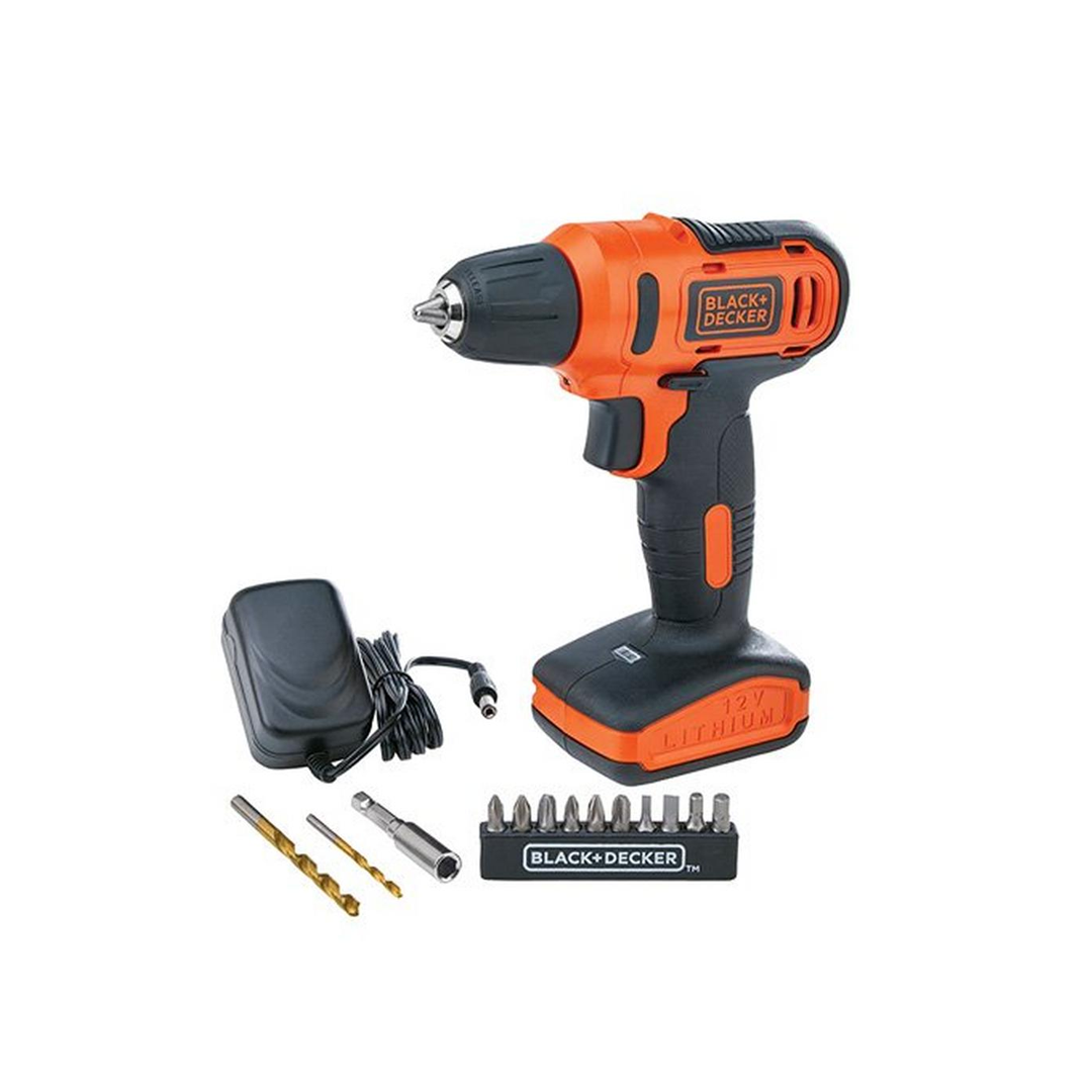 دريل بلاك اند ديكر شحن 10فولت مع 13اكسسوار-LD12SP-B5