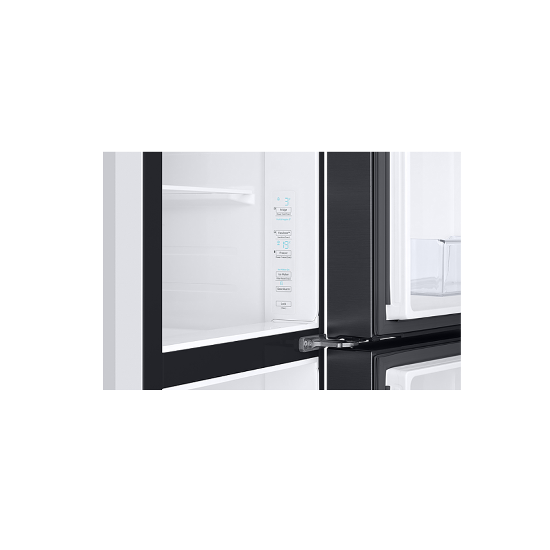 SBS ثلاجة سامسونج ثلاث ابواب اسود 602 لتر-RS65R5691B4C