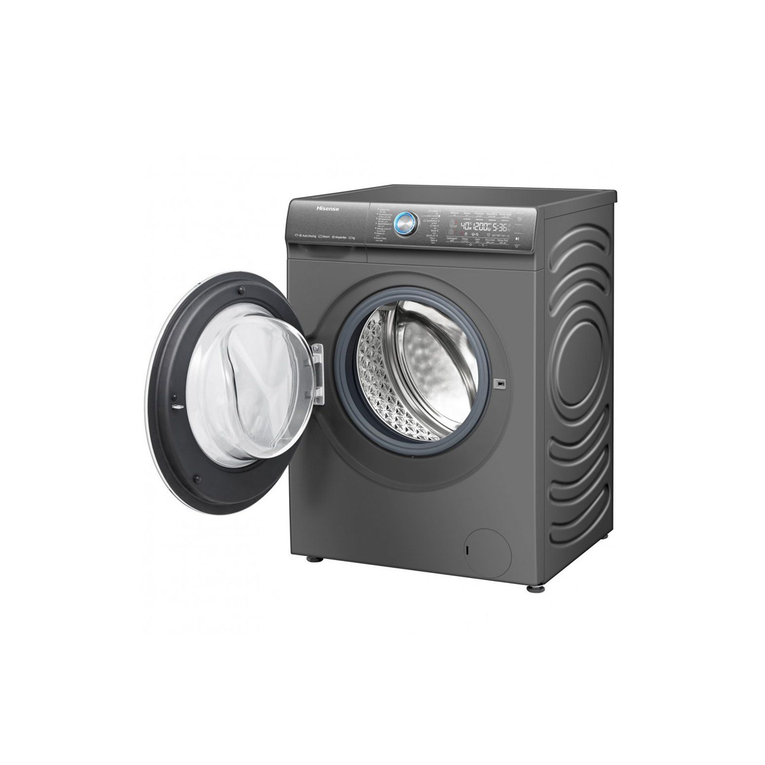 غسالة هايسنس فتحة جانبية، غسيل 12 كيلو، تجفيف 7 كيلو-WD5RC49BT