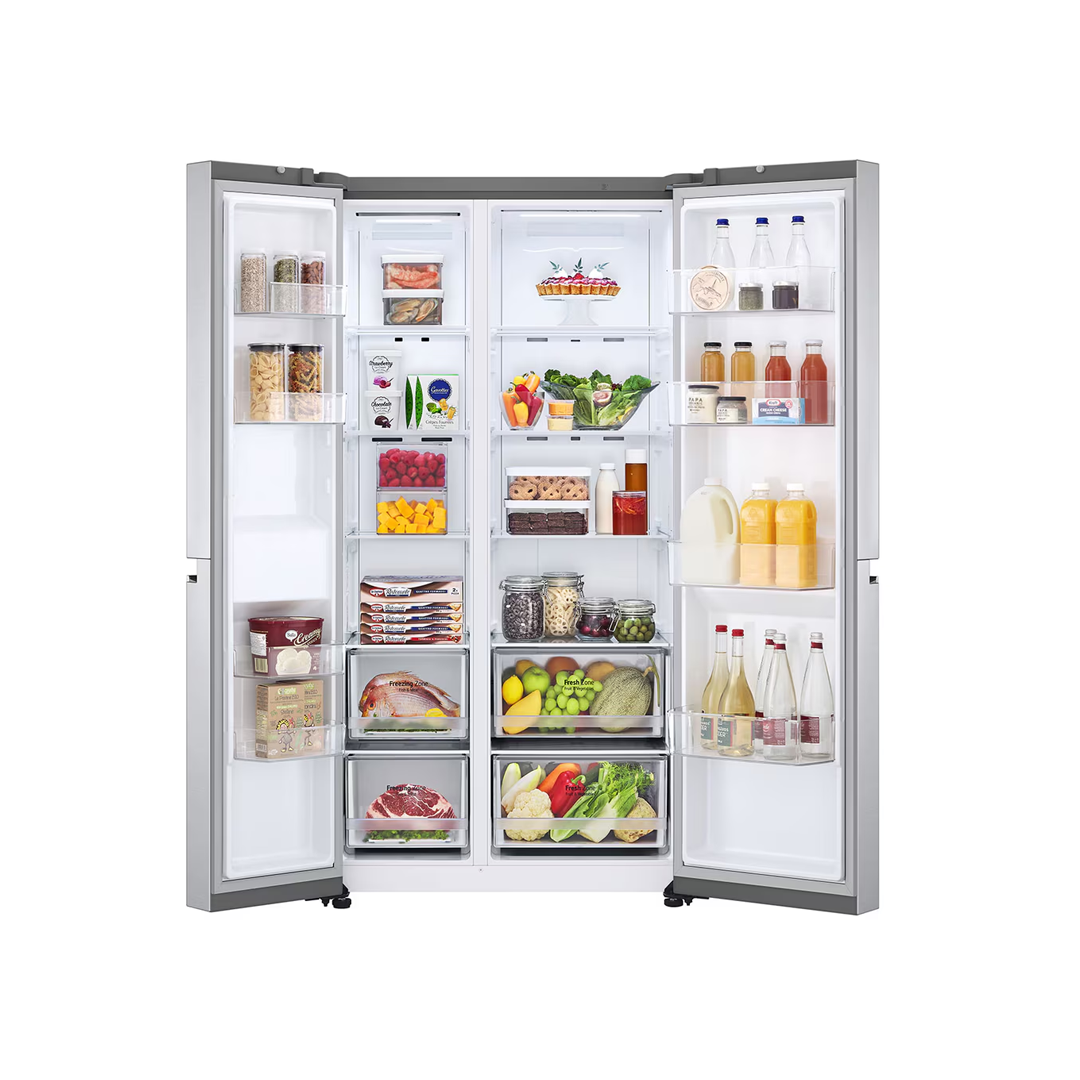 LG ثلاجة دولابي 647 لتر سلفر