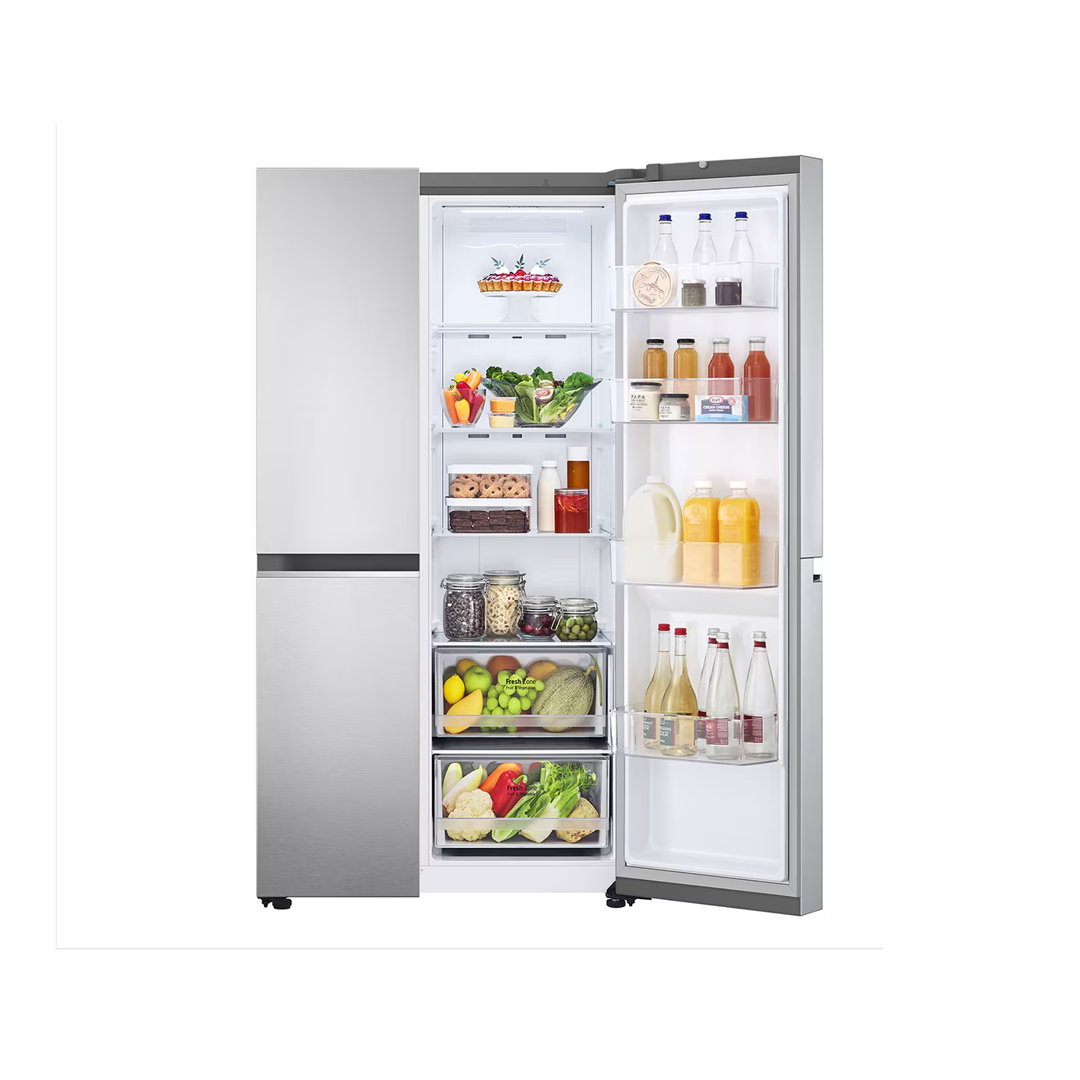 LG ثلاجة دولابي 647 لتر سلفر