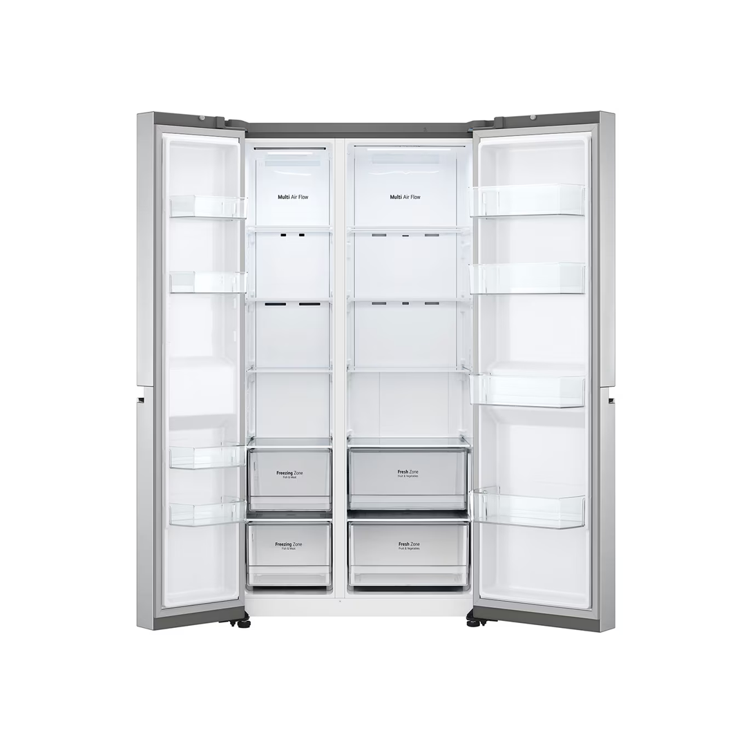 LG ثلاجة دولابي 647 لتر سلفر