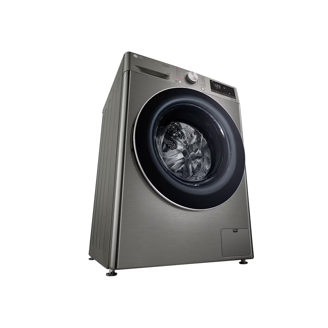 غسالة ال جي اتوماتيك فتحة أمامية 9ك فضي -WFB0914XM