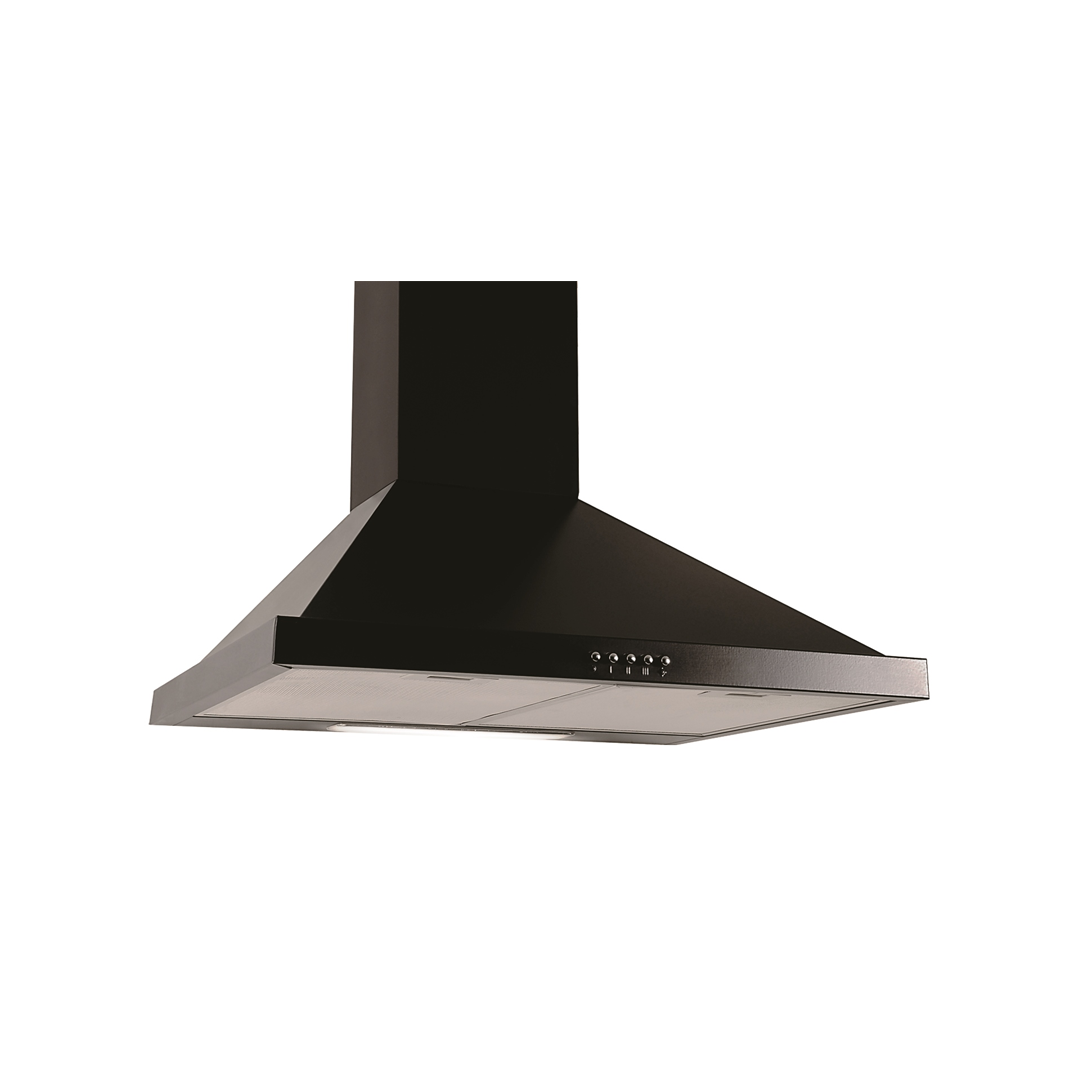 سي تك شفاط هرمي مدمج 60 سم ستيل أسود