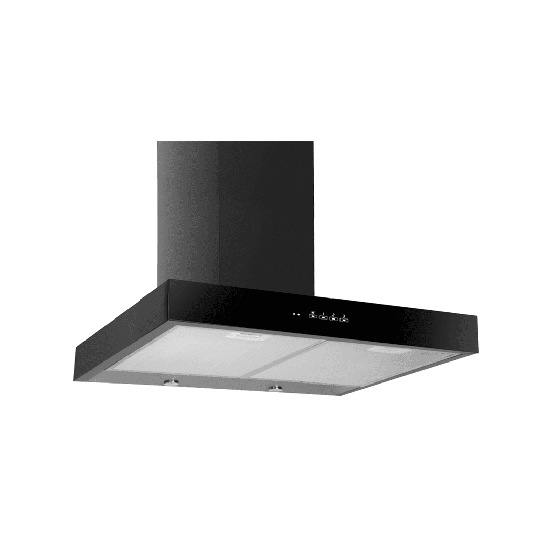 سي تك شفاط مسطرة مدمج 60سم ستيل أسود