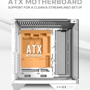 صندوق كمبيوتر DARKFLASH ARCEE DY470 LUXURY PC CASE لون ابيض -Z.17686629639924471