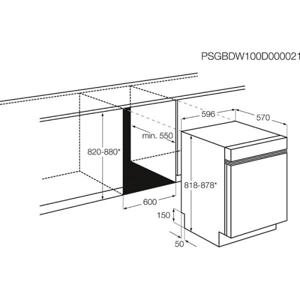 غساله صحون الكترولوكس 13موضع 60سم
