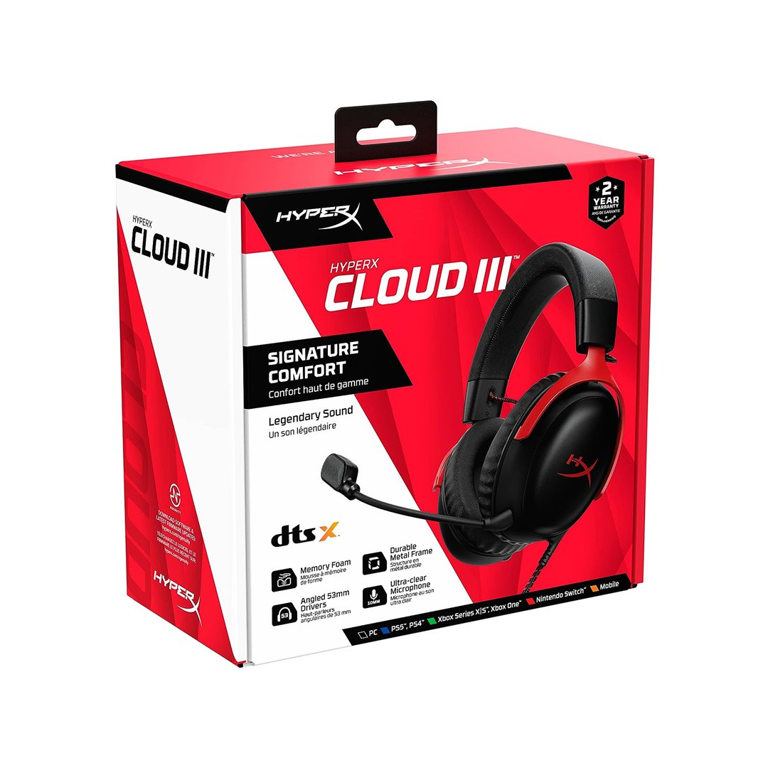 HyperX Cloud III-سماعة الألعاب هايبر إكس كلاود 3 السلكية-Z.17719618088238175