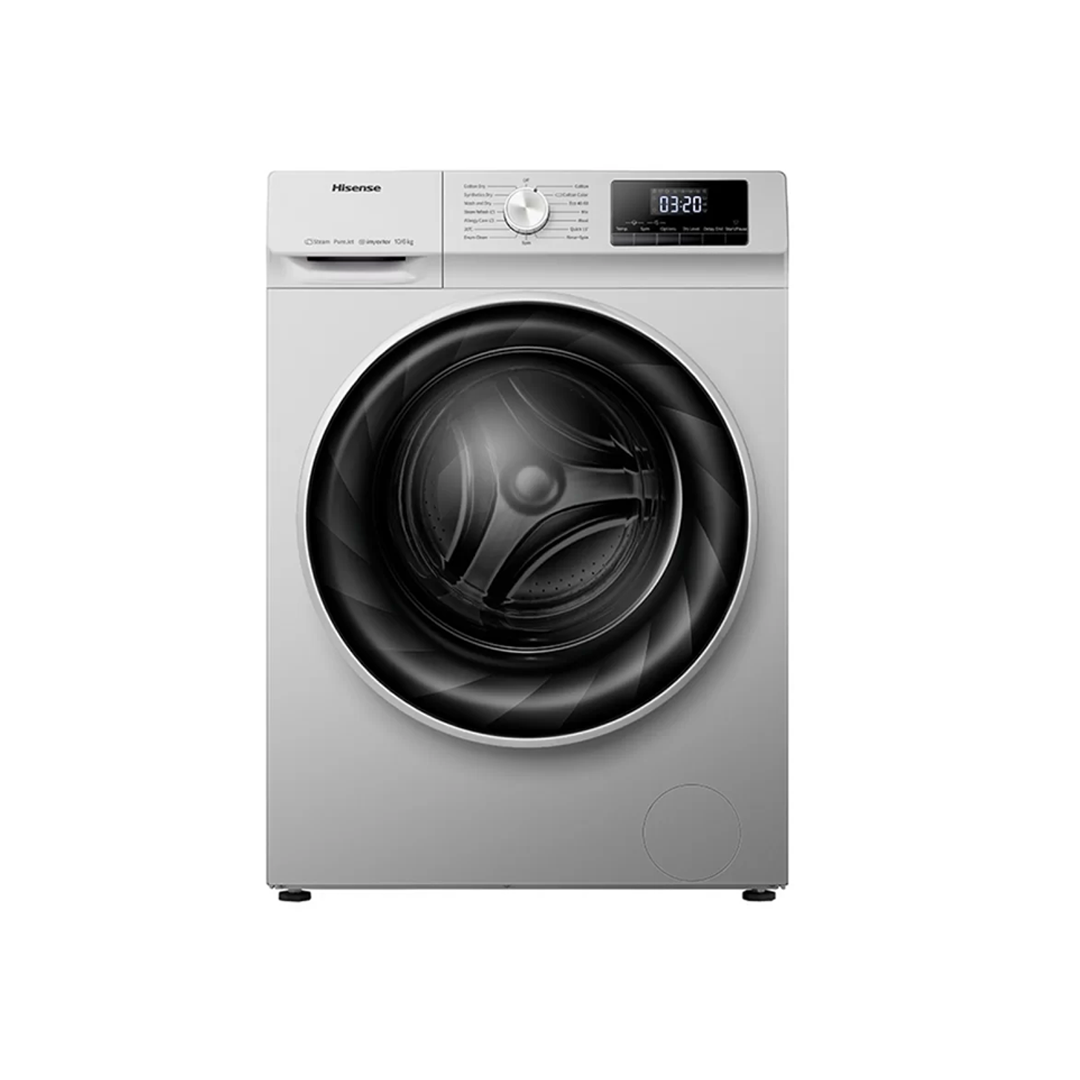 غسالة هايسنس فتحة جانبية، غسيل 10 كيلو-WD3Q143BS