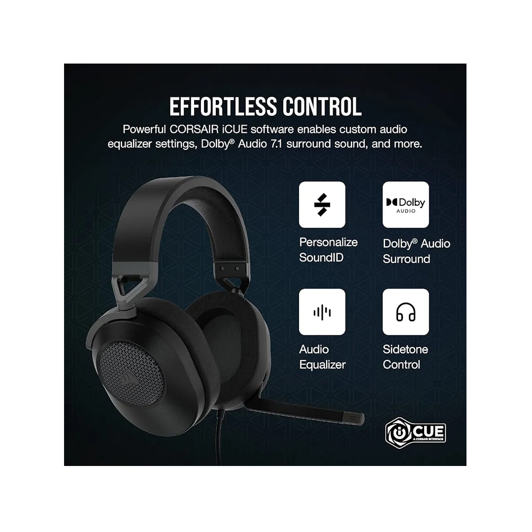 صوت محيطي 7.1 - كربونHS35 Surround v2سماعة كورسير-Z.17718786599231663