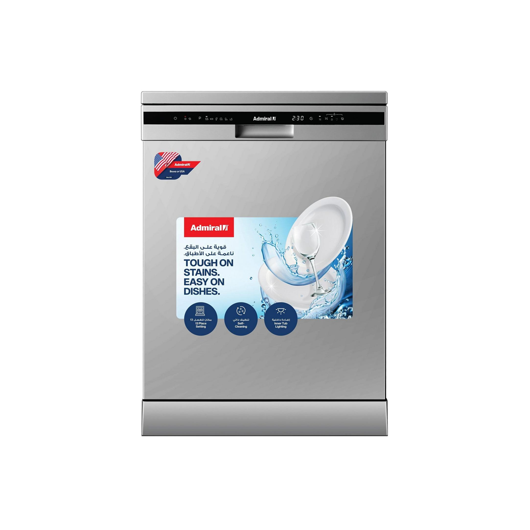 غسالة أطباق ادميرال 13خانة فضي-ADDW136USCQ
