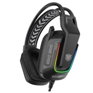 سماعة ألعاب ASA A80 صوت محيطي 7.1 وإضاءة RGB - اسود