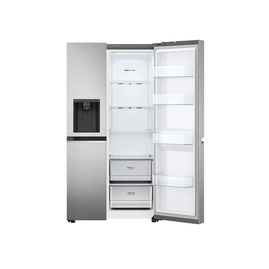 ثلاجة دولاب 617لتر انفرتر فضي LG SBS