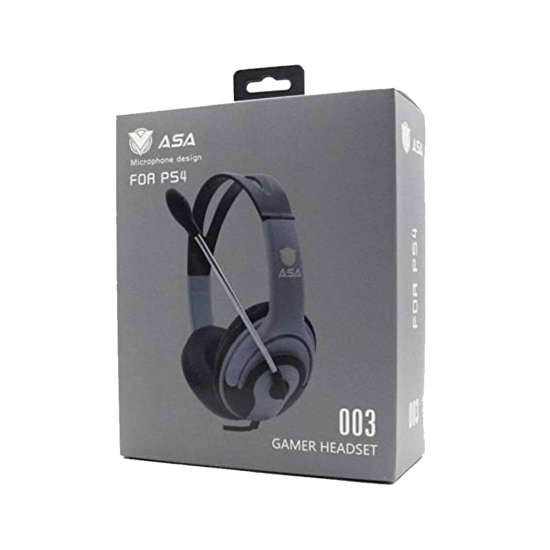 بميكروفون للبلايستيشن والكمبيوتر-رمادي ASA-003 سماعة ألعاب سلكية-Z.22327.4260751999999881969