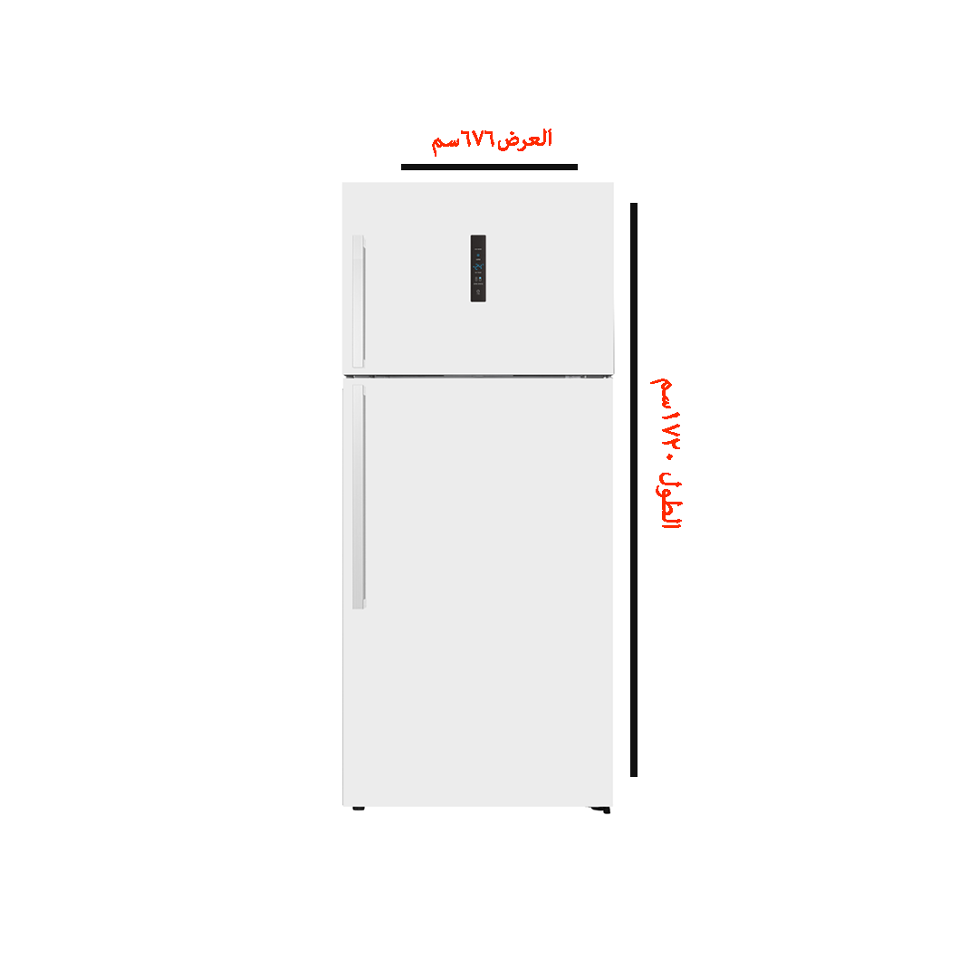 ثلاجة ميرال 17.9 قدم 508 لتر ابيض انفرتر - MRF-510TMW
