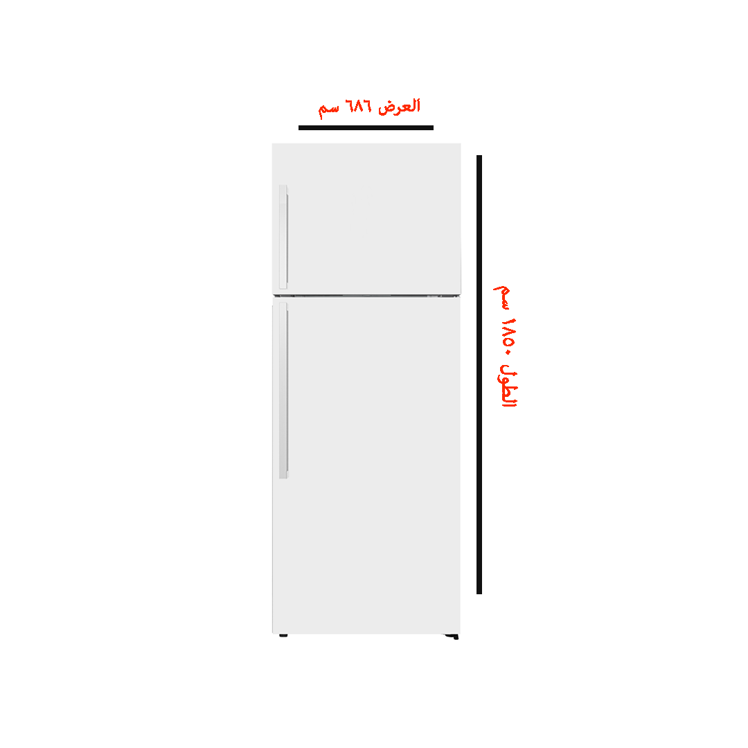 ثلاجة بابين ميرال 16.5 قدم 466 لتر ابيض انفرتر MRF-461TMW