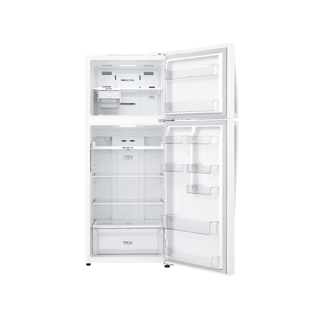 ثلاجة بابين 15.4 قدم ,438 لتر انفرتر ابيض