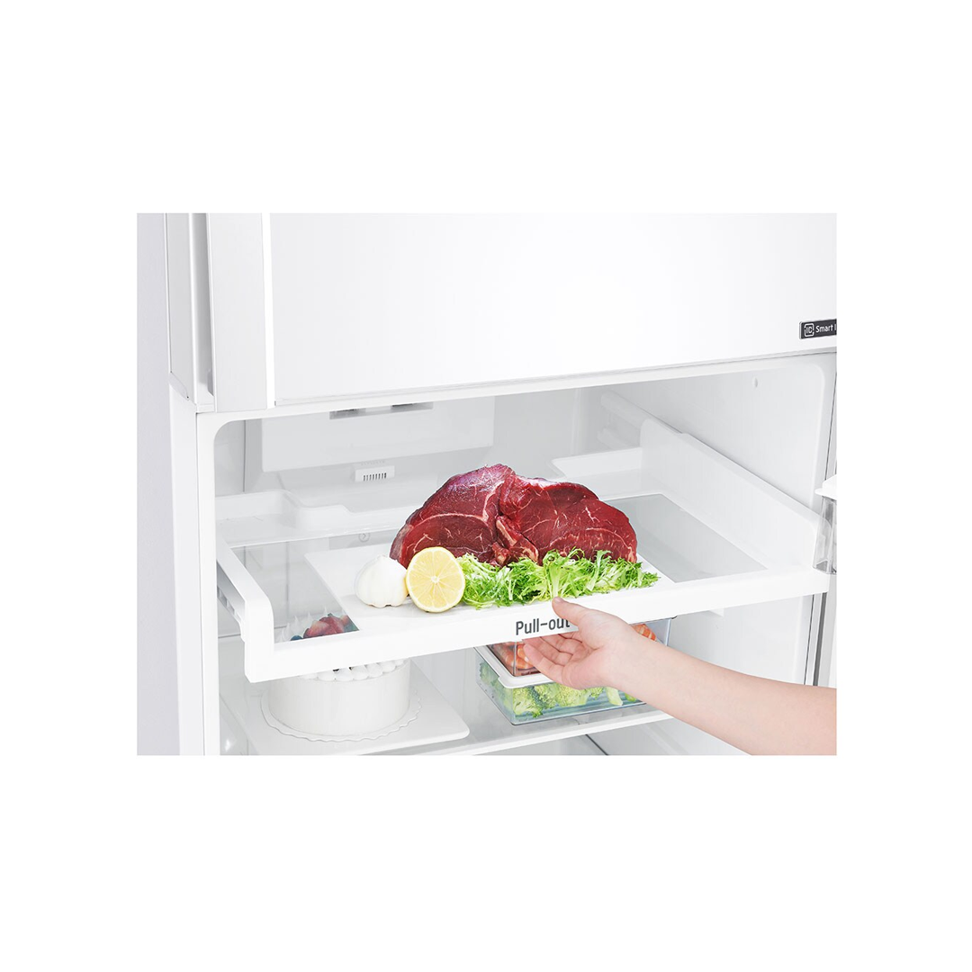 ثلاجة بابين 15.4 قدم ,438 لتر انفرتر ابيض