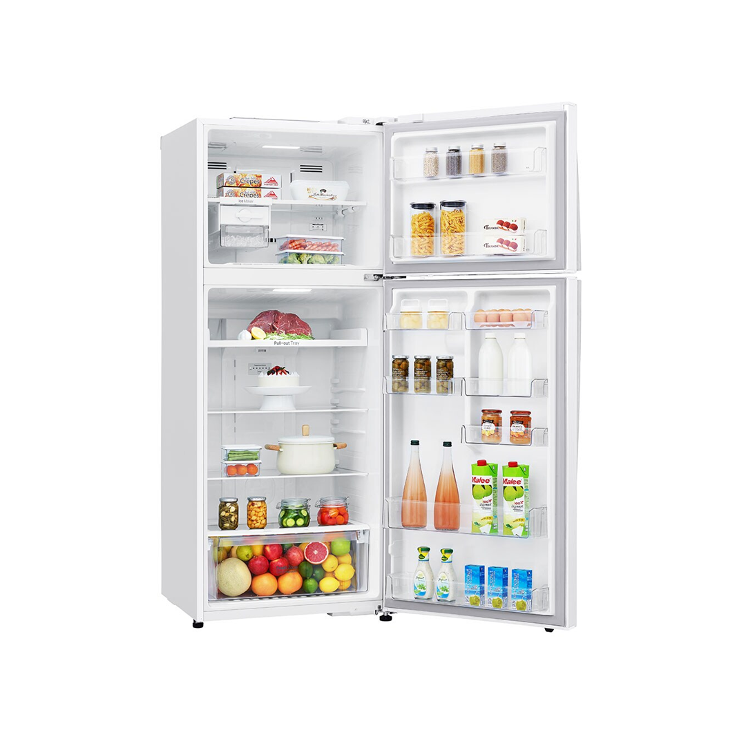 ثلاجة بابين 15.4 قدم ,438 لتر انفرتر ابيض