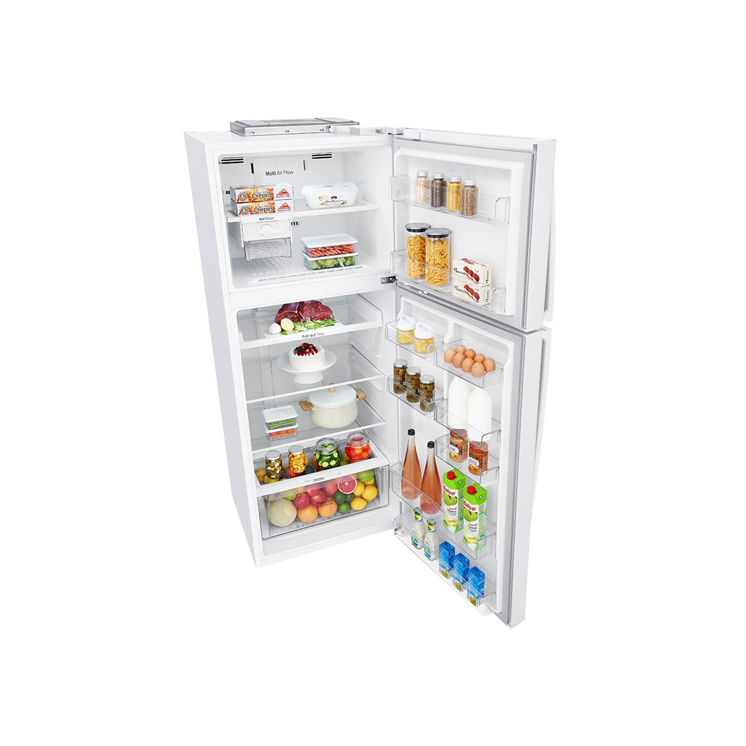 ثلاجة بابين 15.4 قدم ,438 لتر انفرتر ابيض