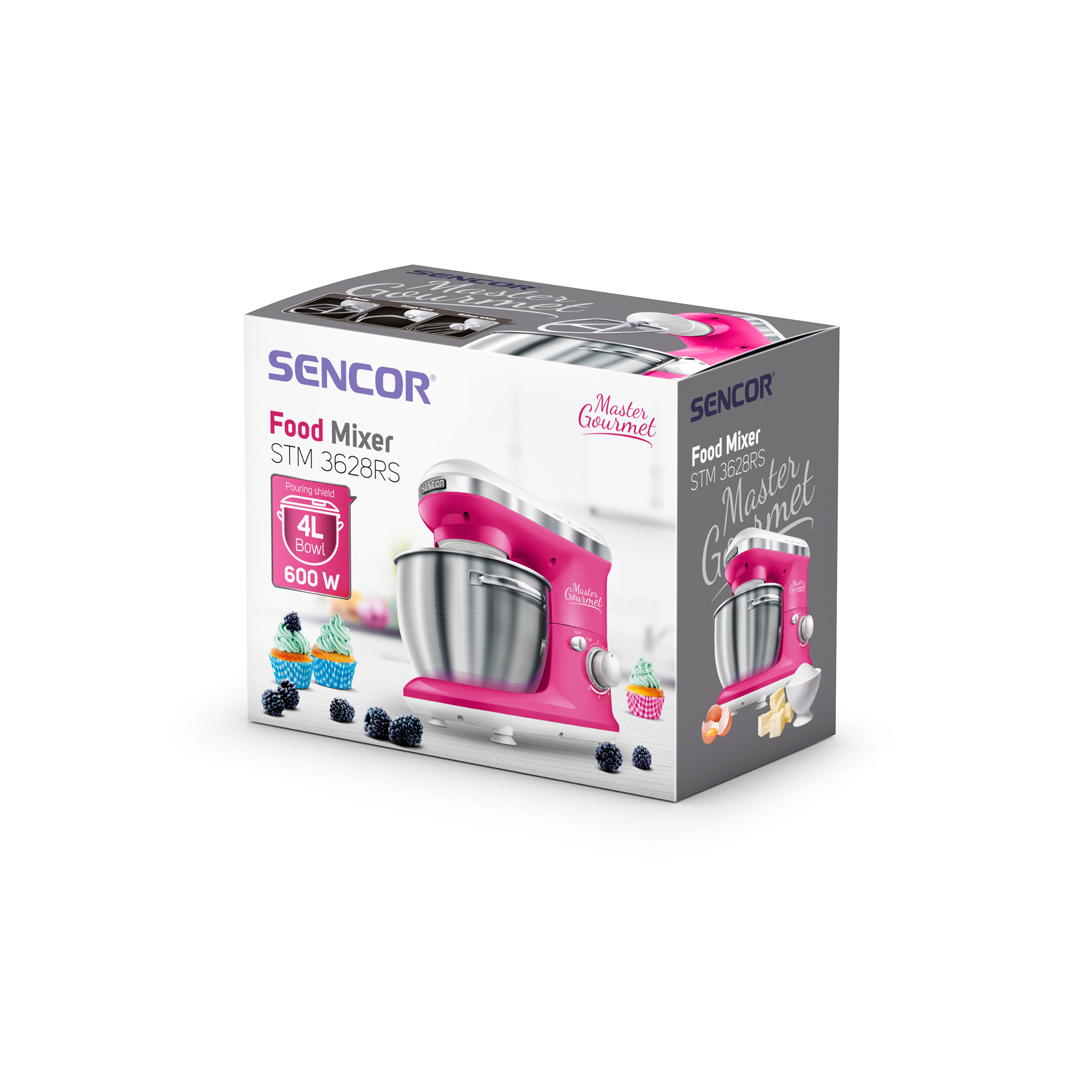 عجانة سنكور 4 لتر وردي 600 واط