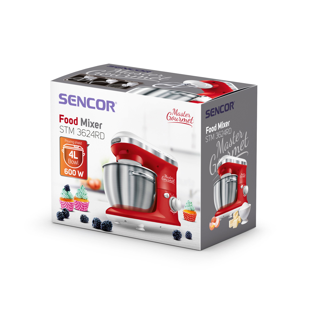 عجانة سنكور 4 لتر احمر600 واط