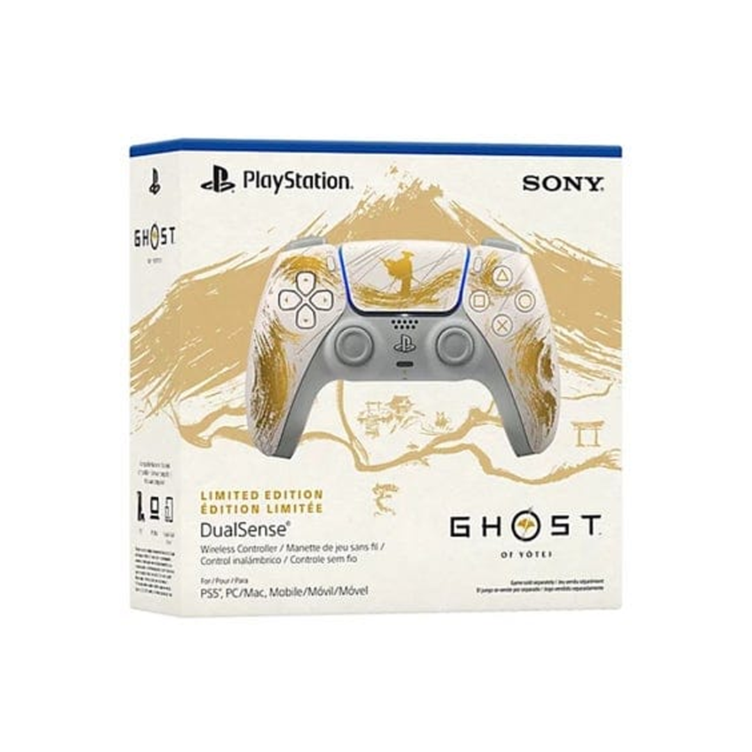 يدةتحكم DualSense لاسلكية لجهاز PS5 - إصدار Ghost of Y?tei المحدود