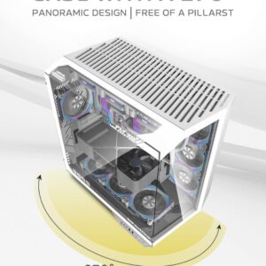 صندوق كمبيوتر DARKFLASH ARCEE DY470 LUXURY PC CASE لون ابيض -Z.17686629639924471