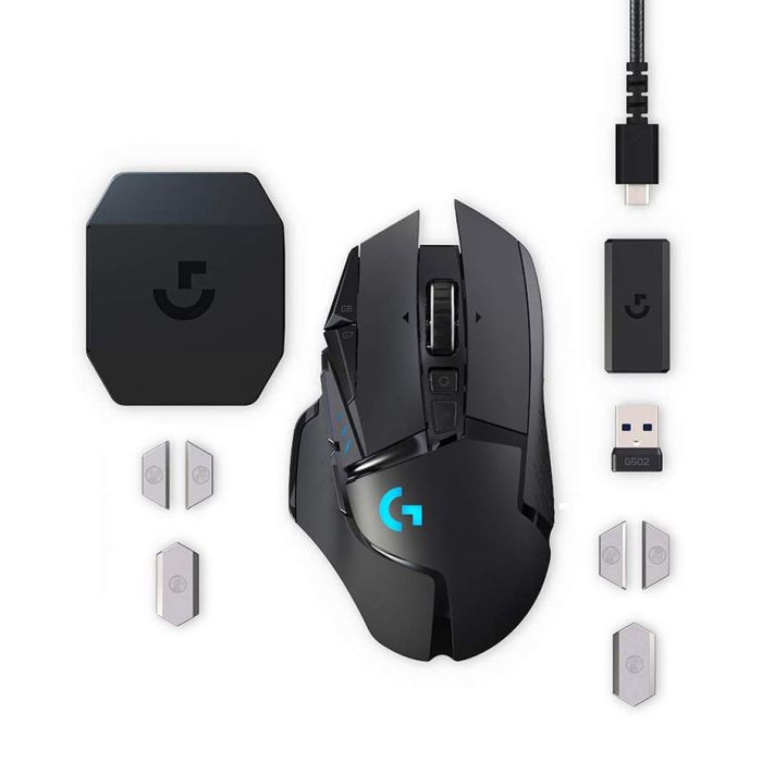 ماوس لوجيتك G502 لايت سبيد اللاسلكي للألعاب (باللون الأسود) - Z.17699612601616514
