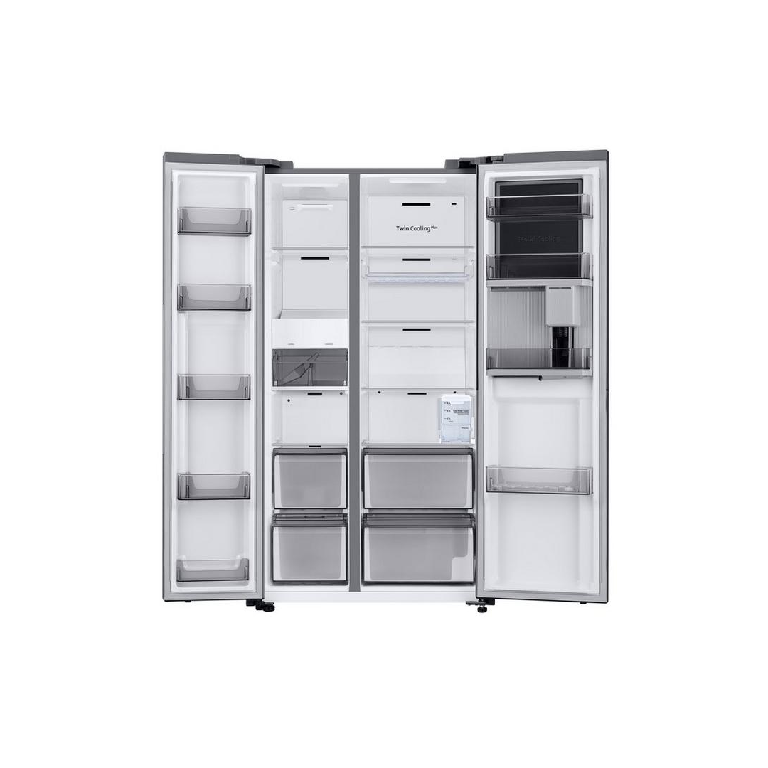 سامسونج ثلاجة باب جانب باب، 21 قدم، موزع ماء، صانع ثلج داخلي، إستيل-